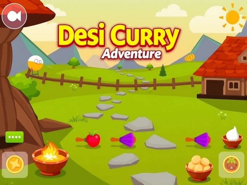 Desi Curry Adventure Game Screenshot
